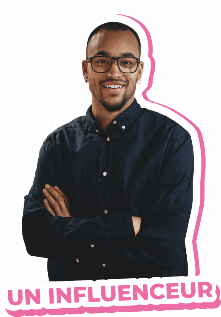Stickers homme je suis un influenceur